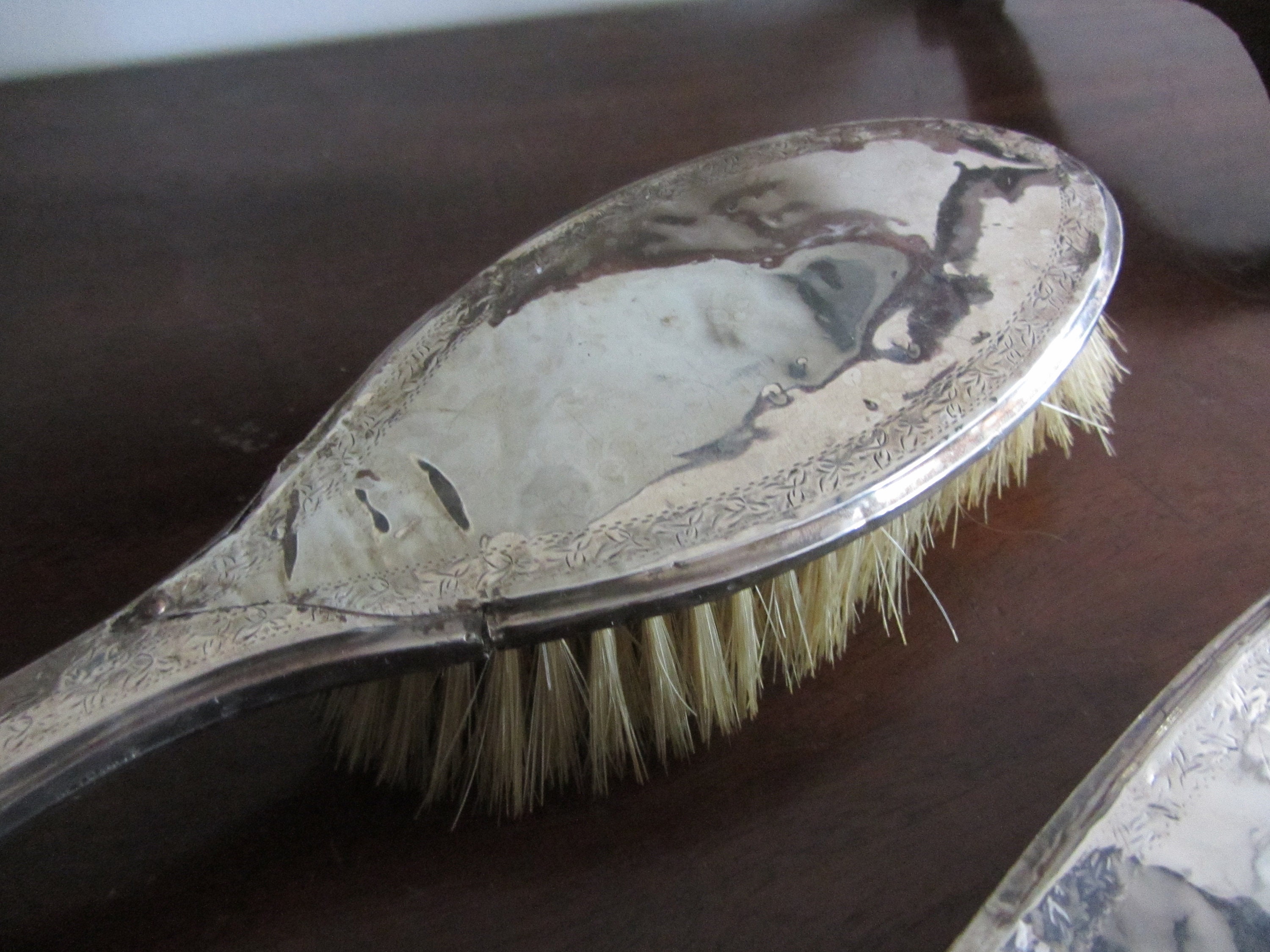 Silver dressing table brushes 2 1923 art deco 20's Etsy