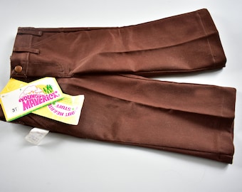 Hippie flares vintage brown jeans trousers boys girls nwt's ages 3