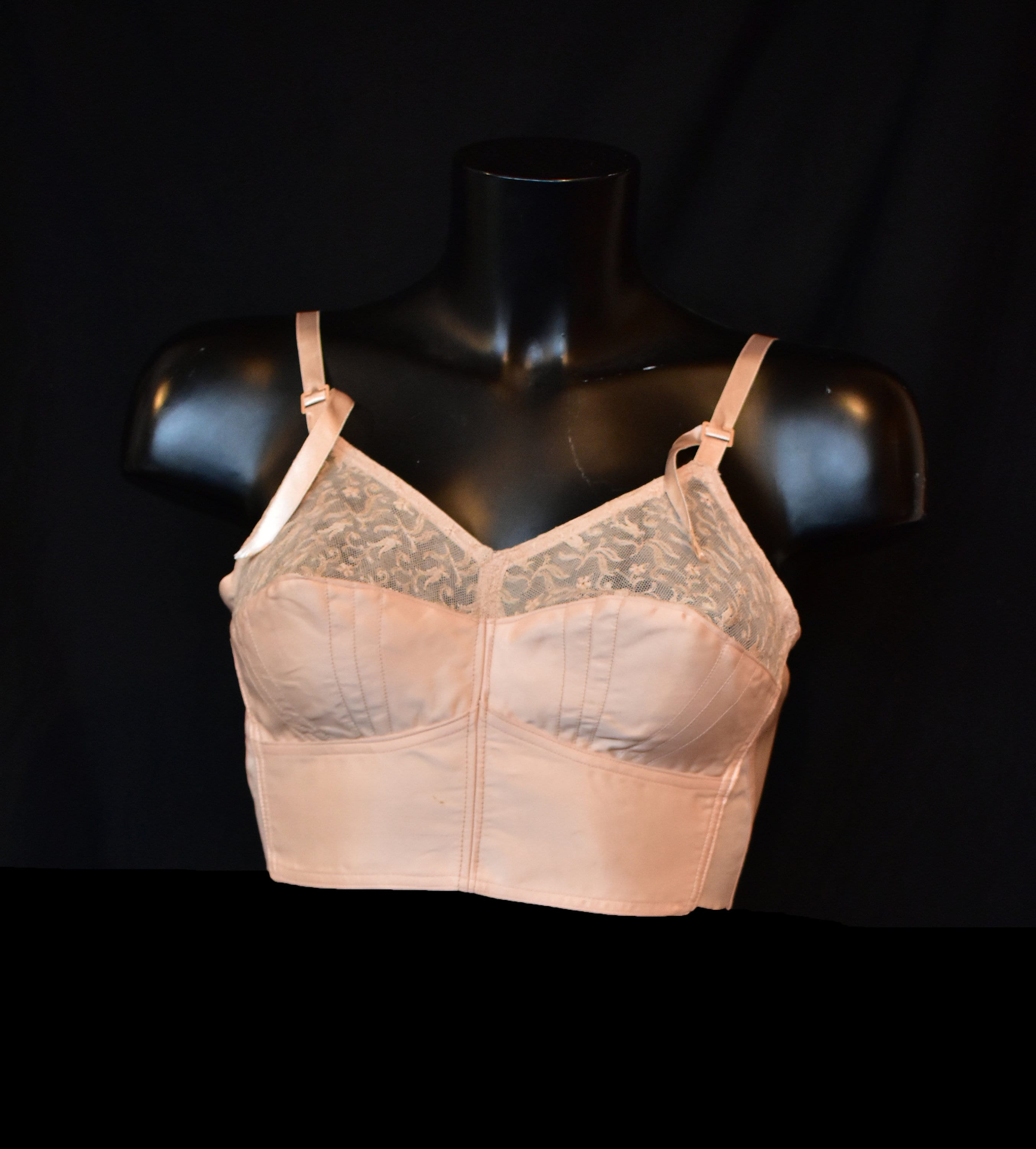 Longline Sheer Bralette, Mesh Lingerie, Lace Bra, Triangle Bra, Made in the  USA, Ready to Ship, Various Sizes, Ivory -  Israel