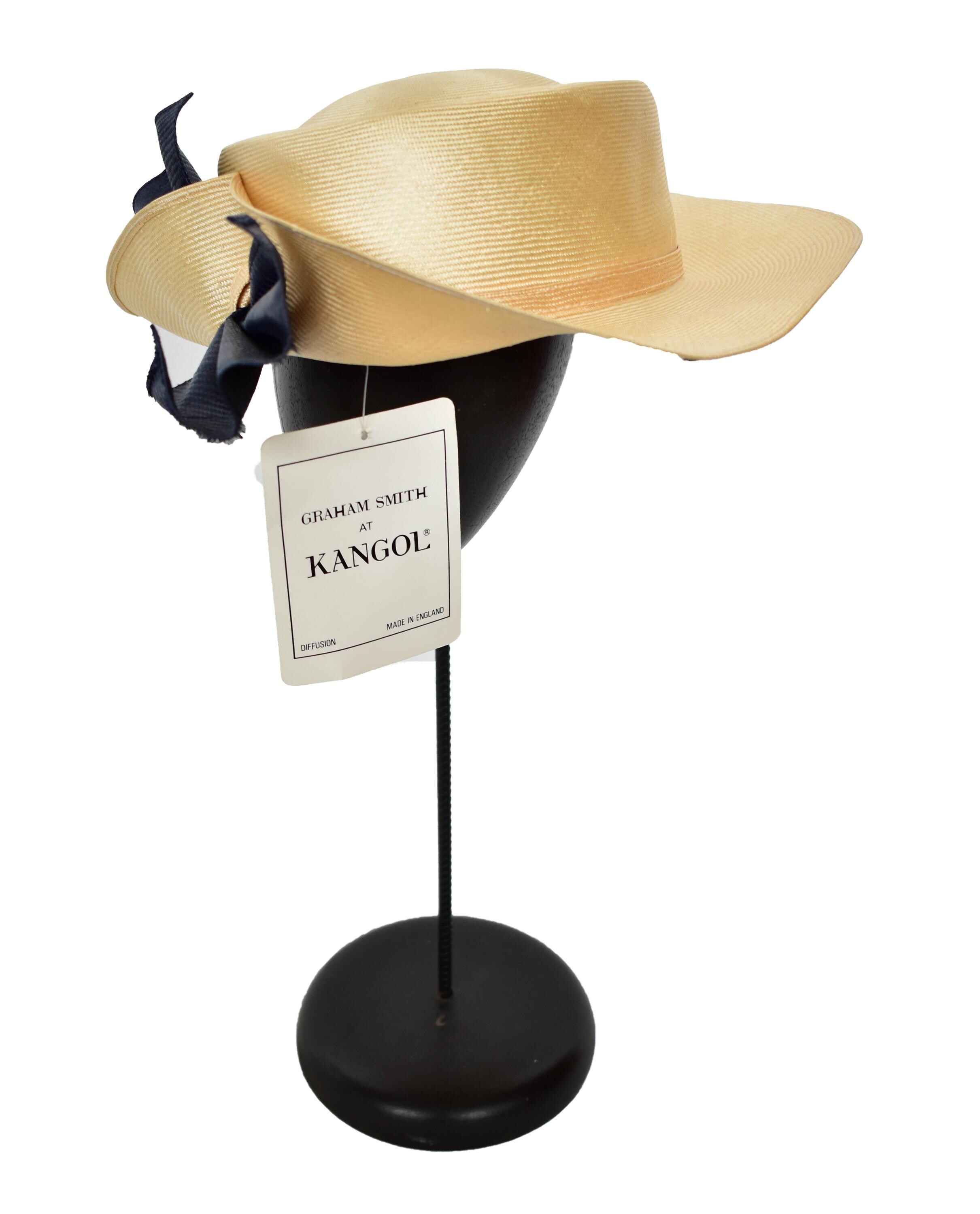 80s Straw Hat - Etsy UK