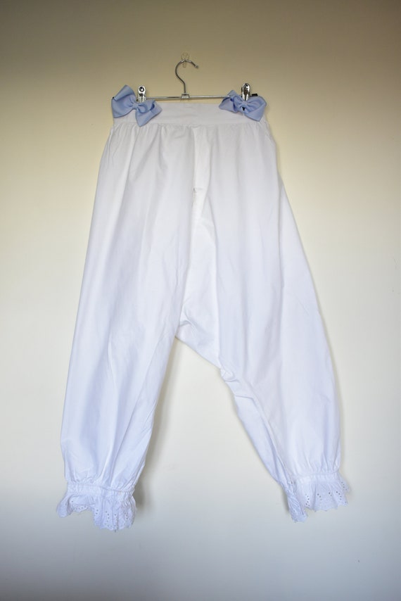 Antique Victorian bloomers knickers white cotton … - image 2