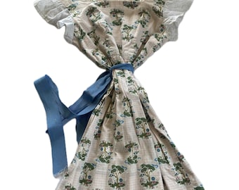Vestido vintage de verano para niñas de 8 años, de algodón, con encaje, estilo bohemio y hippie.