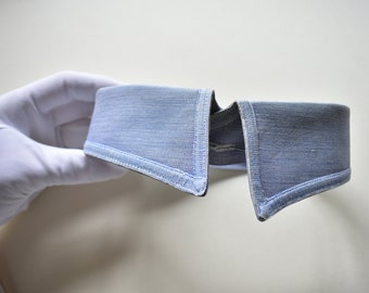 blue Men's detachable collar Egyptian cotton 15.5
