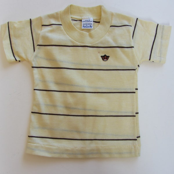 40's 50's retro kids T shirt top age 2 yellow navy toddler boy new