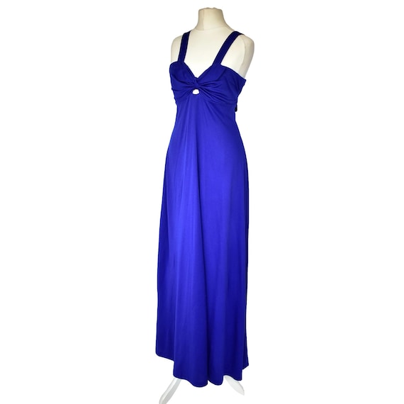 chinese dress ladies Maternity Maxi Dress Claudette Electric Blue main image 0