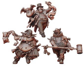 Carnival Of Chaos Monster Miniatures | Blight | Kings | Plague | Warrior | Fighter | Clown | Knight | Brutes Dungeons and Dragons