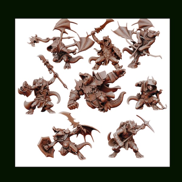 Kobold Miniatures | Artificer | Dragon Shield | 3D Printer Resin | Table Top Role Playing | Dungeons and Dragons | D&D| Wargaming