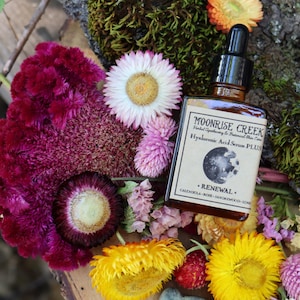 Extra Strength Hyaluronic Acid Serum PLUS • Facial Serum • Renewal Blend • Calendula + Rose + Sandalwood + Lime