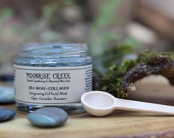 Sea Moss + Collagen Invigorating Gel Facial Mask • Algae • Cucumber • Rosemary