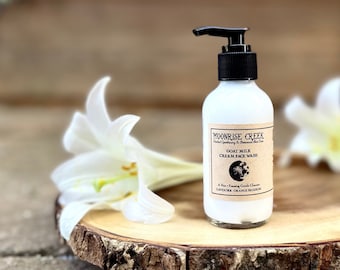 Gentle Cream Face Wash • Goat Milk Face Cleanser • A Non - Foaming Blend with Lavender and Orange Blossom