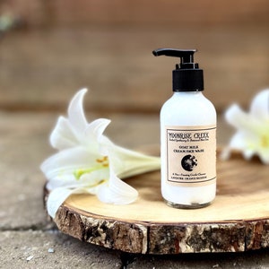 Gentle Cream Face Wash • Goat Milk Face Cleanser • A Non - Foaming Blend with Lavender and Orange Blossom