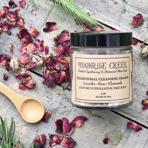 Traditional Cleansing Grains • Nature’s Face Soap • Exfoliant • Natural Micro Beads
