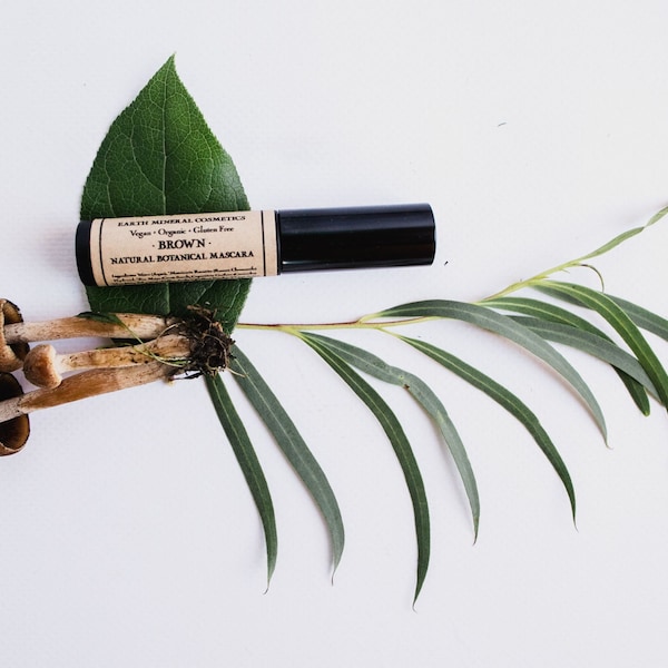 Natuurlijke Mascara • Botanische mix • Zwart of bruin • Minerale cosmetica • Veganistisch + Biologisch + Glutenvrij + Dierproefvrij