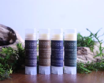 Beeswax Lip Balm • Nourishing Moisture Concentrate • Four Blends Available