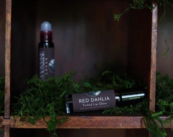 Red Dahlia • Tinted Lip Gloss • (Blood Orange Aroma)
