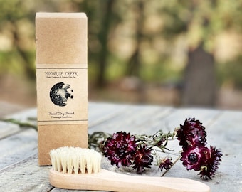 Dry Face Brush • Cleansing + Exfoliating • Eco Friendly Skin Care Routine • Different brushes available