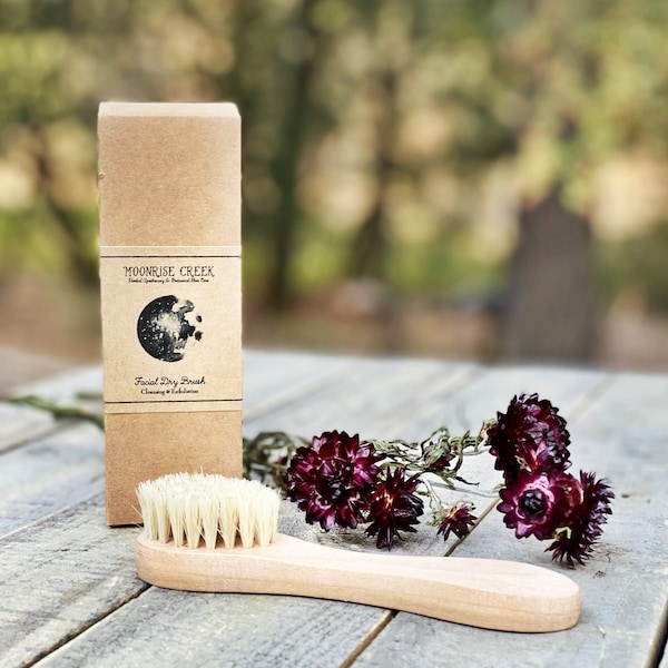 Facial Dry Brush • Cleansing + Exfoliating • Eco Friendly Skin Care Routine