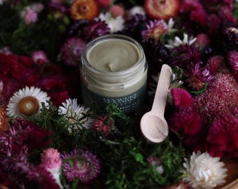 Blue Lotus & Matcha Facial Mask • Velvety Smooth Restorative Facial Treatment