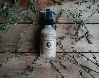 Luminous Body Oil: Vegan Shimmer, Botanicals & Crystal Infusion