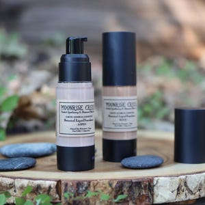 Liquid Foundation • Botanical Blend • Natural Protection • Earth Mineral Cosmetics • Vegan + Organic + Cruelty Free + GMO Free + GF