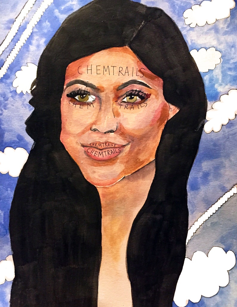 Art Print Kylie Jenner Chemtrails 85x11 Etsy