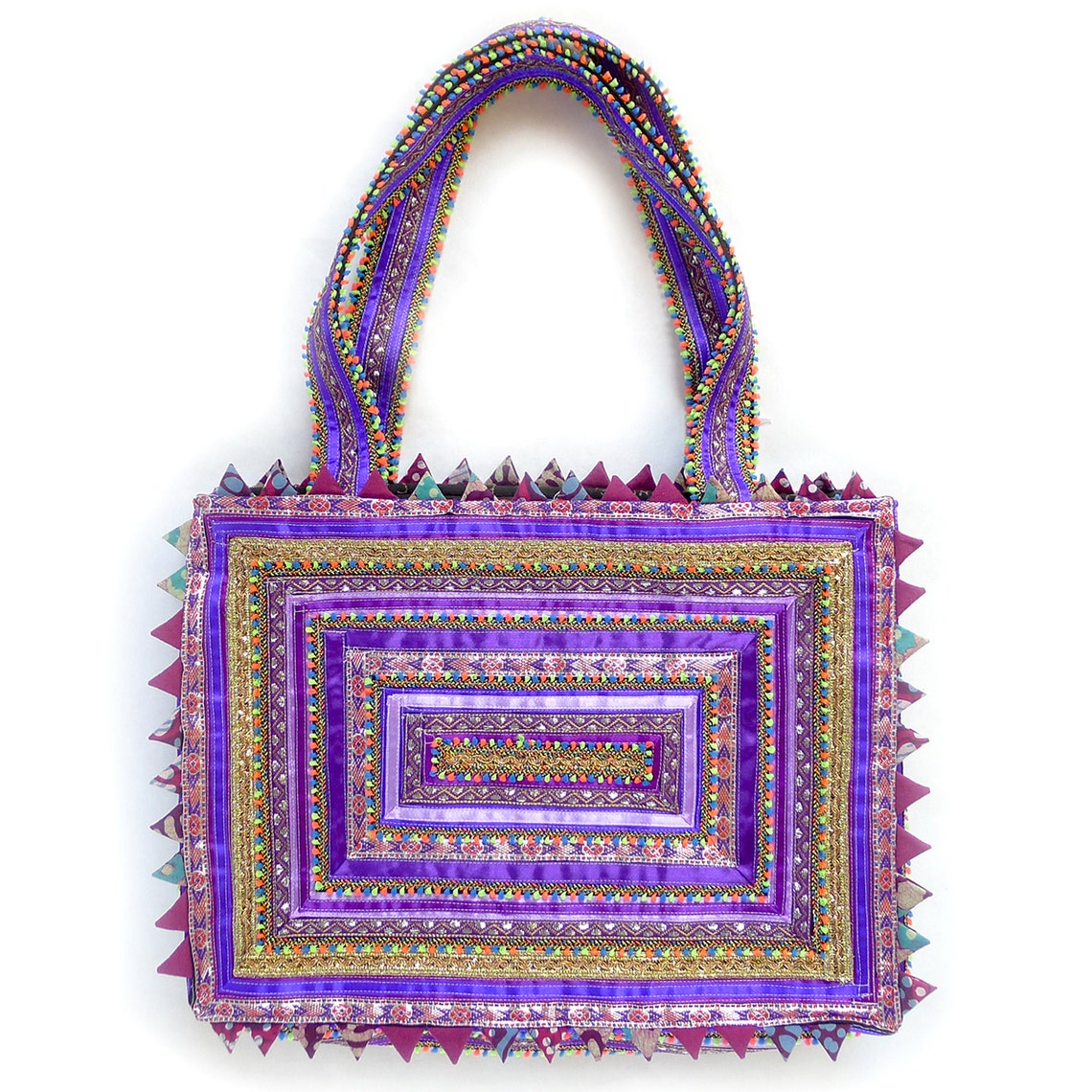 Large Ribbon Handbag Multiple Colors Etsy