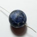 matte Sodalite Bead - dark blue Sodalite 20mm Bead - gemstone bead - 20mm Bead - 1 piece