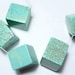 Turquoise Howlite Beads - Large Cube Beads - Turquoise Dice Beads - Turquoise Beads - 20mm - 5 Pieces