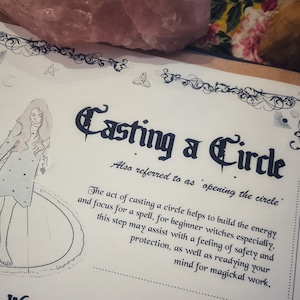 How to Cast a Witch Circle Digital Download - Book of Shadows Grimoire Journal ebook WITCHCRAFT