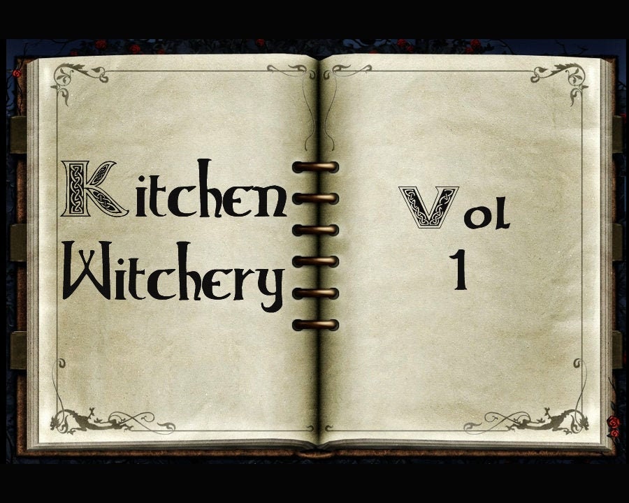 KITCHEN WITCHERY Volume 1 - Set of Book of Shadows Pages for Beginner…