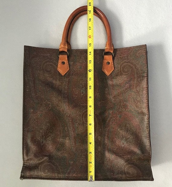 Rare Find  ETRO Leather Tote - image 10