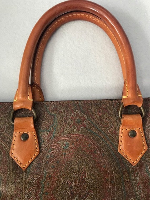 Rare Find  ETRO Leather Tote - image 2