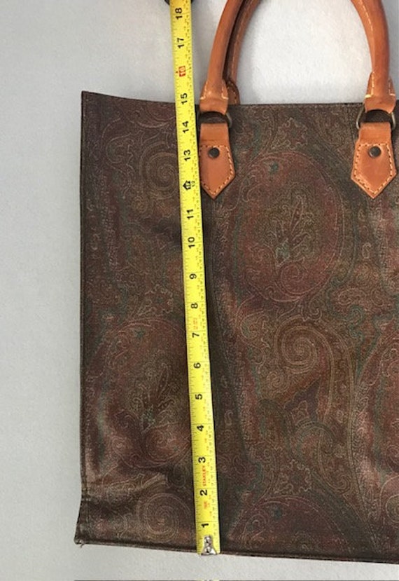 Rare Find  ETRO Leather Tote - image 9