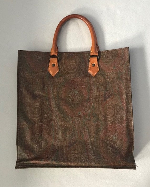 Rare Find  ETRO Leather Tote - image 1