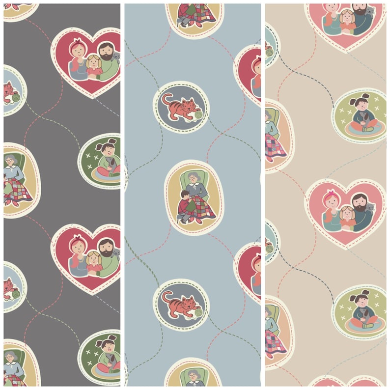 Lewis & Irene Threaded with Love Patchwork Quilting Fabric Etsy