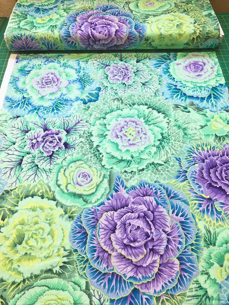 PWPJ051.GREEN Brassica in Green Philip Jacobs Kaffe Fassett Etsy UK