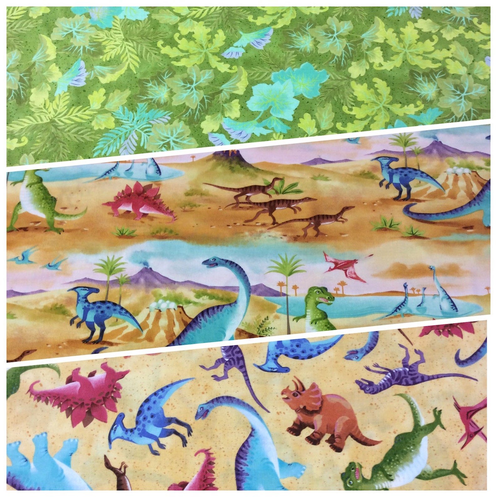 Dinosaurs Dinosauria Allover Y0915-8 Clothworks Patchwork Quilting ...