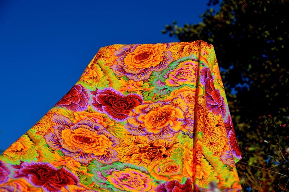 Brassica in Orange PWPJ051.ORANG Philip Jacobs Kaffe Fassett Etsy UK