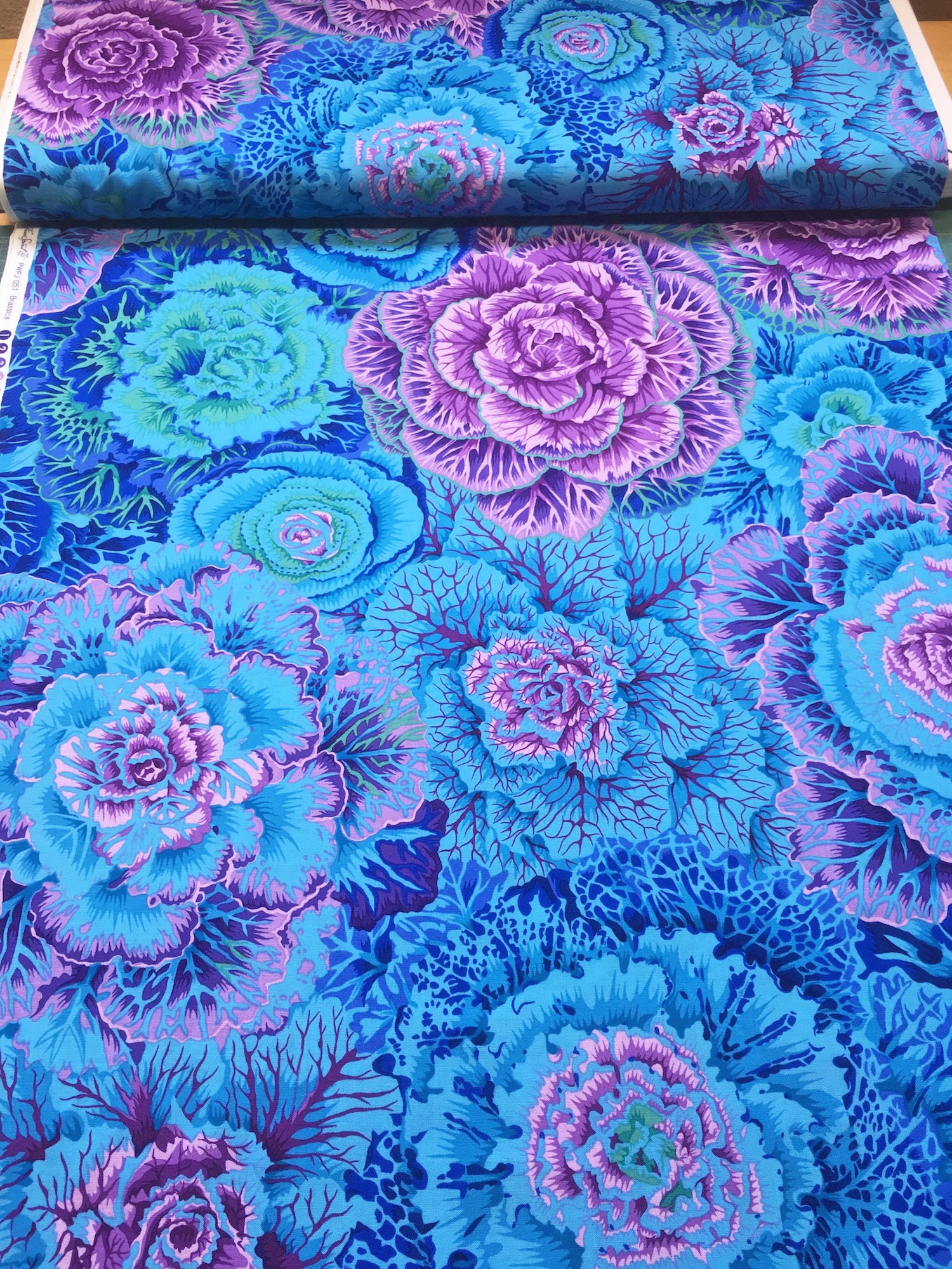 Brassica in Blue PWPJ051.BLUEX Philip Jacobs Kaffe Fassett Etsy UK