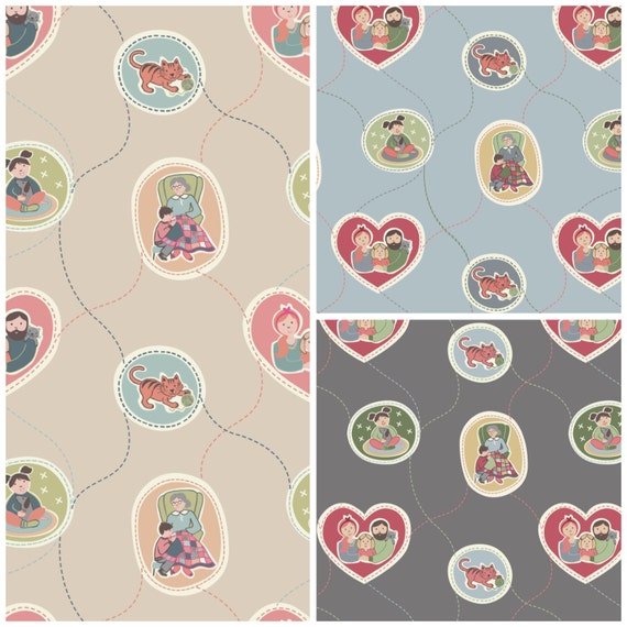LEWIS & IRENE THREADED WITH LOVE FABRIC 100% COTTON MATERIAL CRAFTS LEWIS & IRENE THREADED WITH LOVE FABRIC 100% COTTON MATERIAL CRAFTS