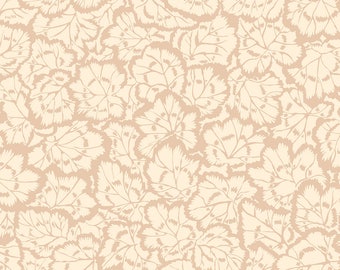 Philip Jacobs "Snow Leopard Designs" English Garden Pelargonium Leaves PWSL059 Cream Free Spirit Fabric