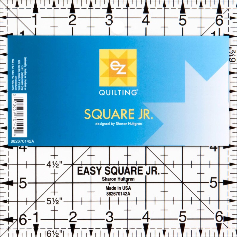 EZ Easy Square Junior Quilting Quilt Ruler 6.5 X 6.5 Inches Etsy