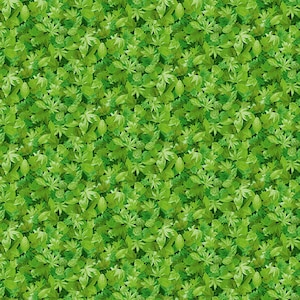 Landscapes Summer Leaves 1354 G3 for Makower UK Patchwork Quilting Dressmaking Fabric