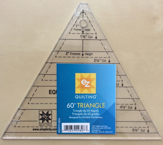 quilting rulers and templates. 60 degrees Triangle quilting template