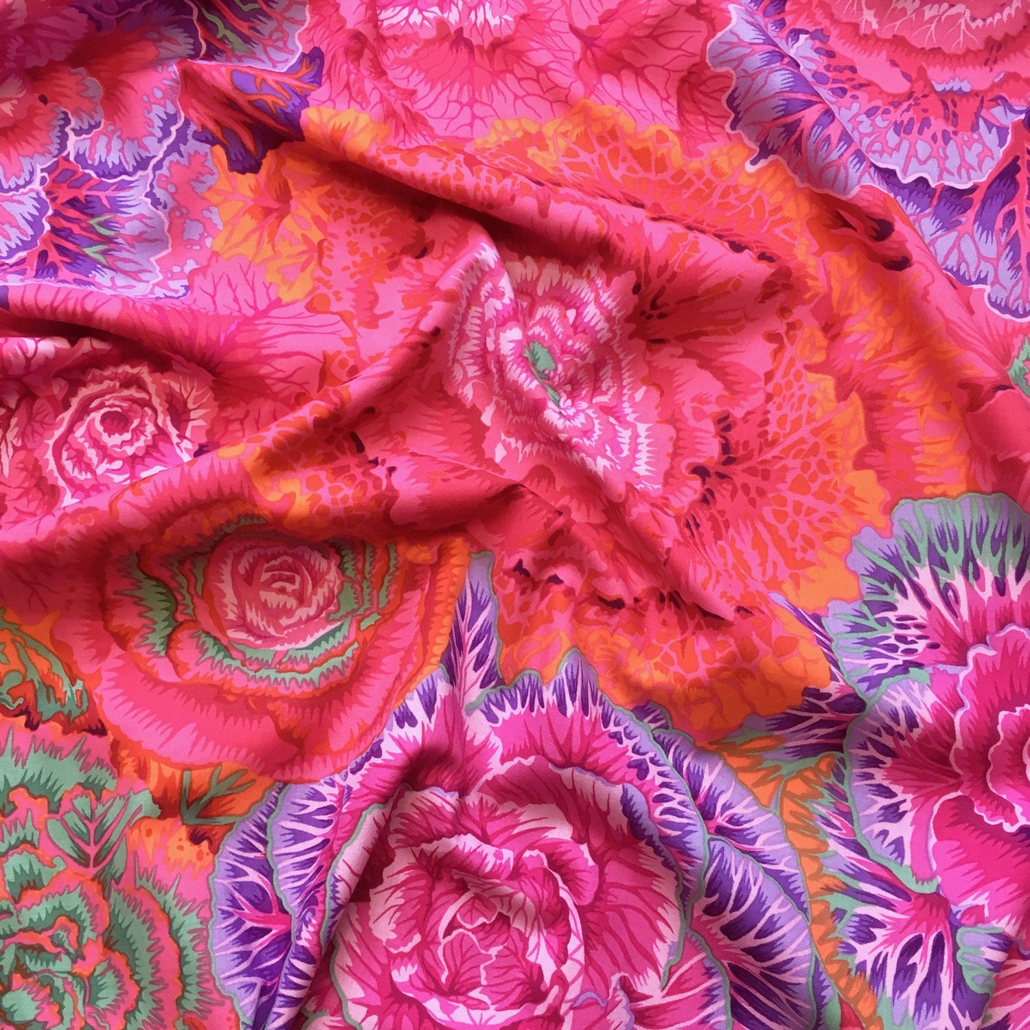 Brassica in Red PWPJ051.REDXX Philip Jacobs Kaffe Fassett Etsy UK