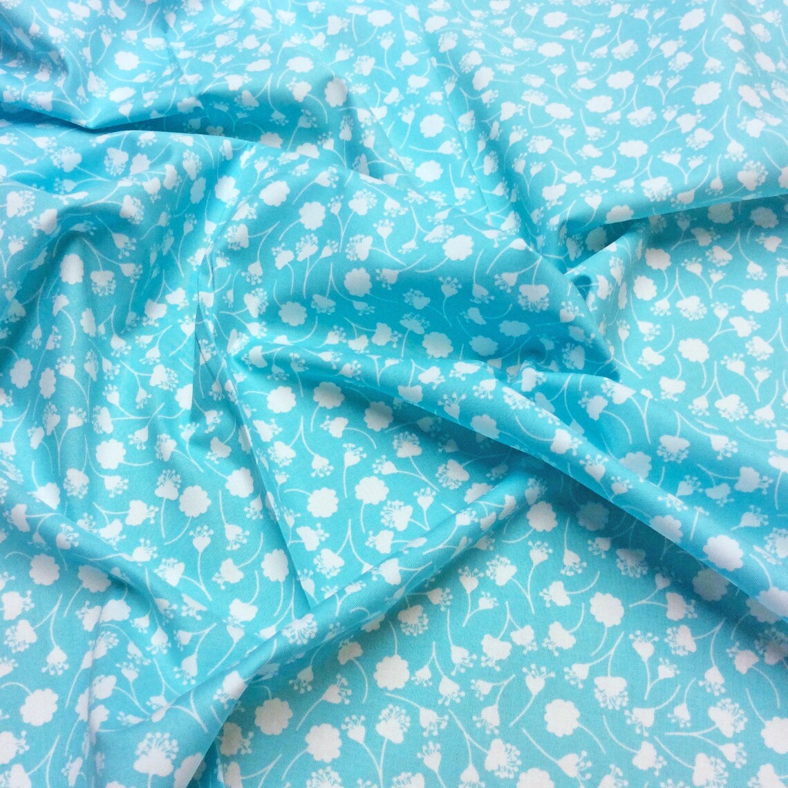 Peacock Lane Falling Flowers DC5084 Aqua reduced Michael Etsy