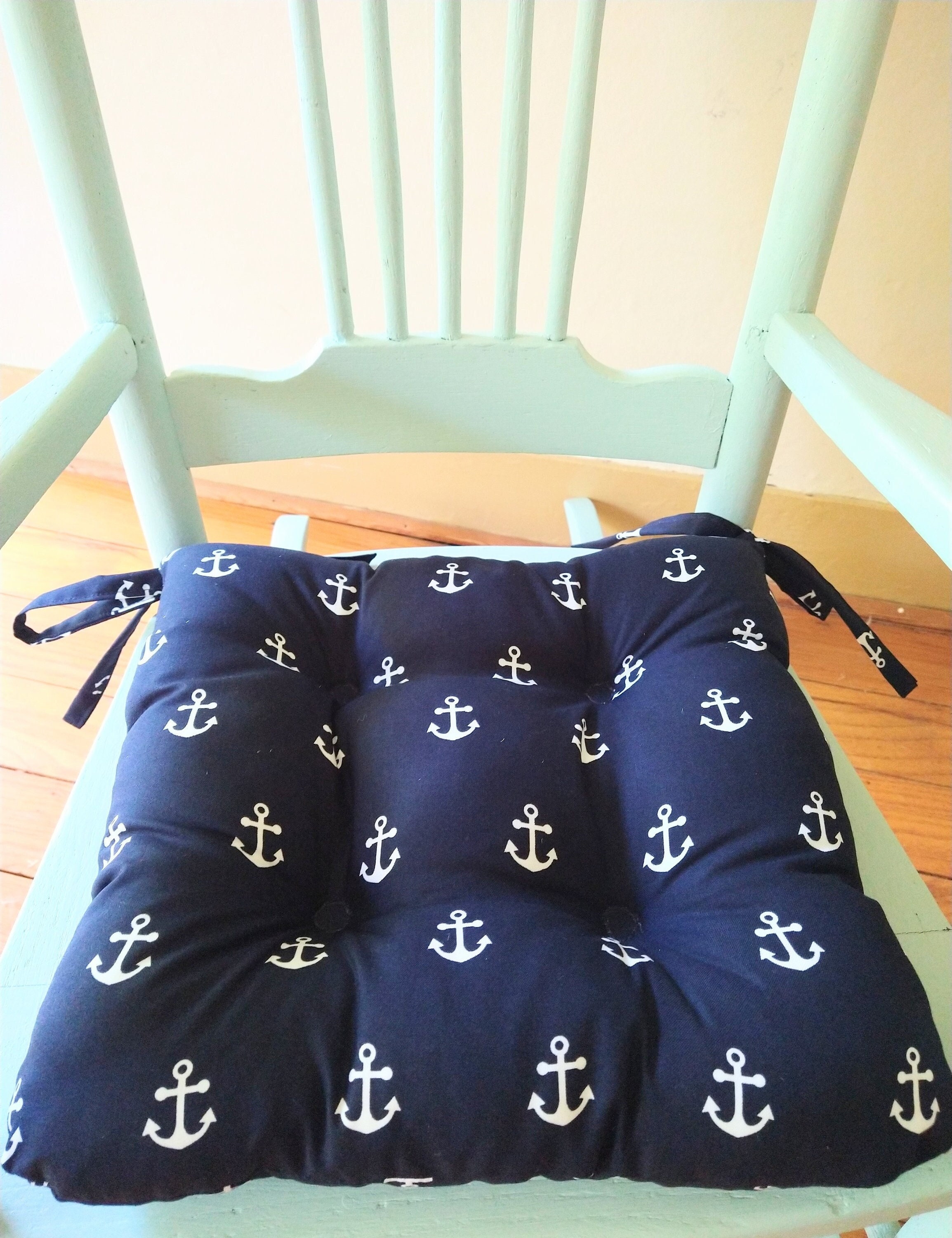 Memory Foam Indoor/Outdoor Chair Pad Cushion The Twillery Co. Fabric: Navy