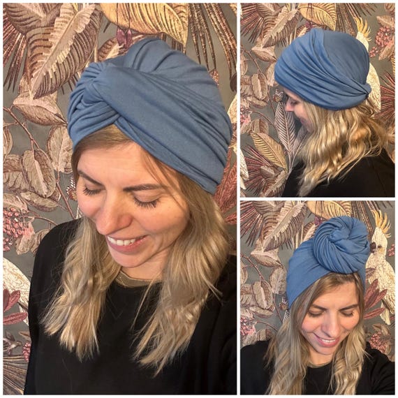 Jersey Turban Head Wrap: Multiwear Fashion Hat by Cubancrown