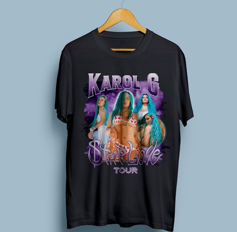 Karol G Shirt Karol G Strip Love Tour 2022 Karol G Fan Etsy Israel