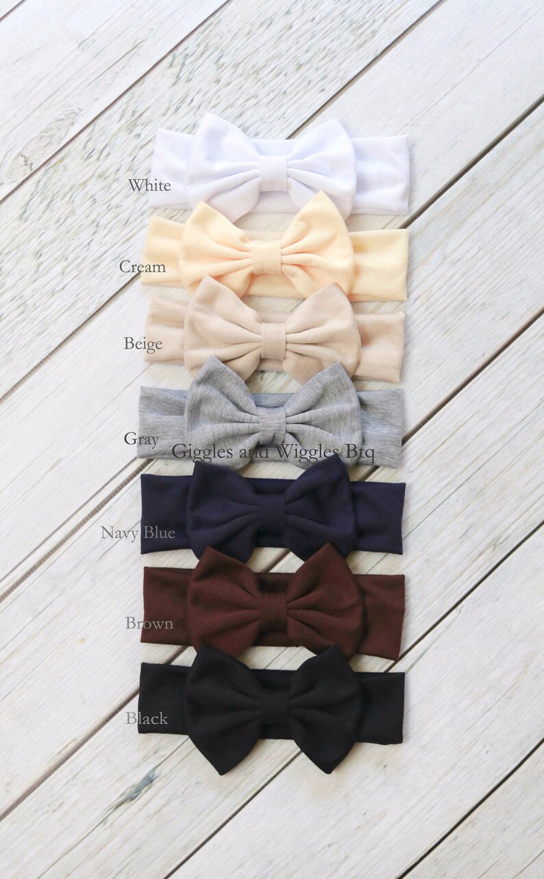 pink bow hair bows for babies baby girl headwrap Baby headbands hair bands Baby bow headband set 25 colors infant headbands